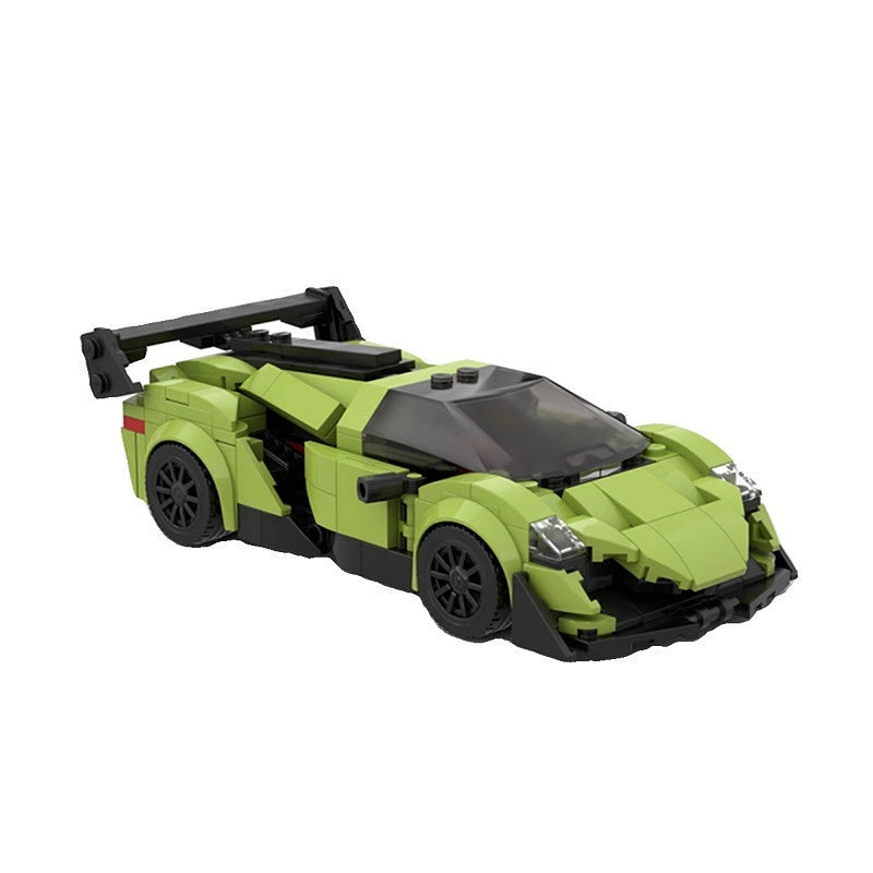Italian V12 Hypercar MOC Building Kit With Opening Doors | Supercar Model - 2