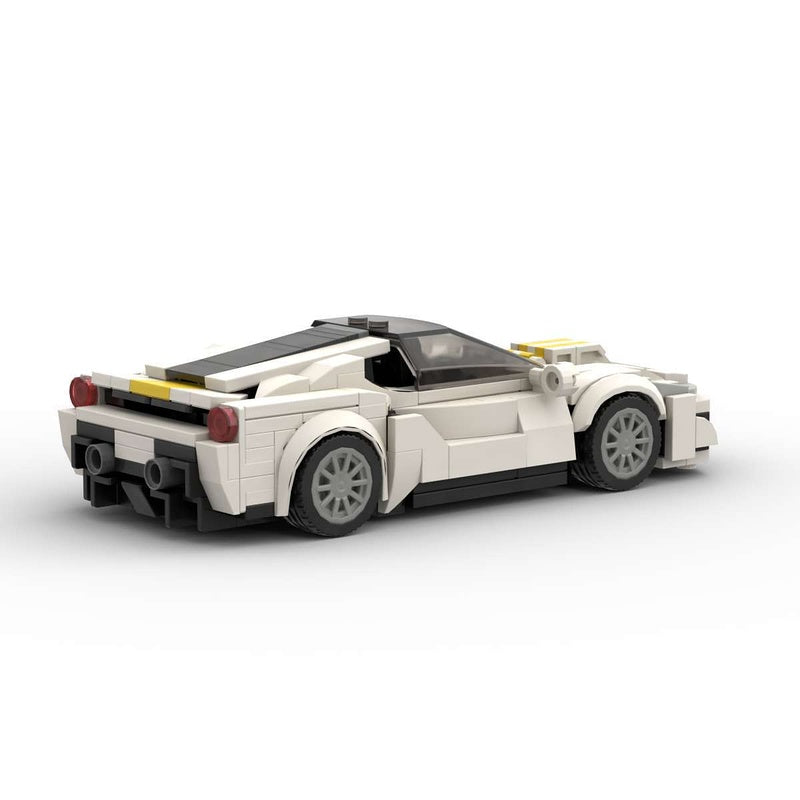 Italian V8 Performance Sports Racing Car Building Kit | LEGO-Compatible MOC - 2