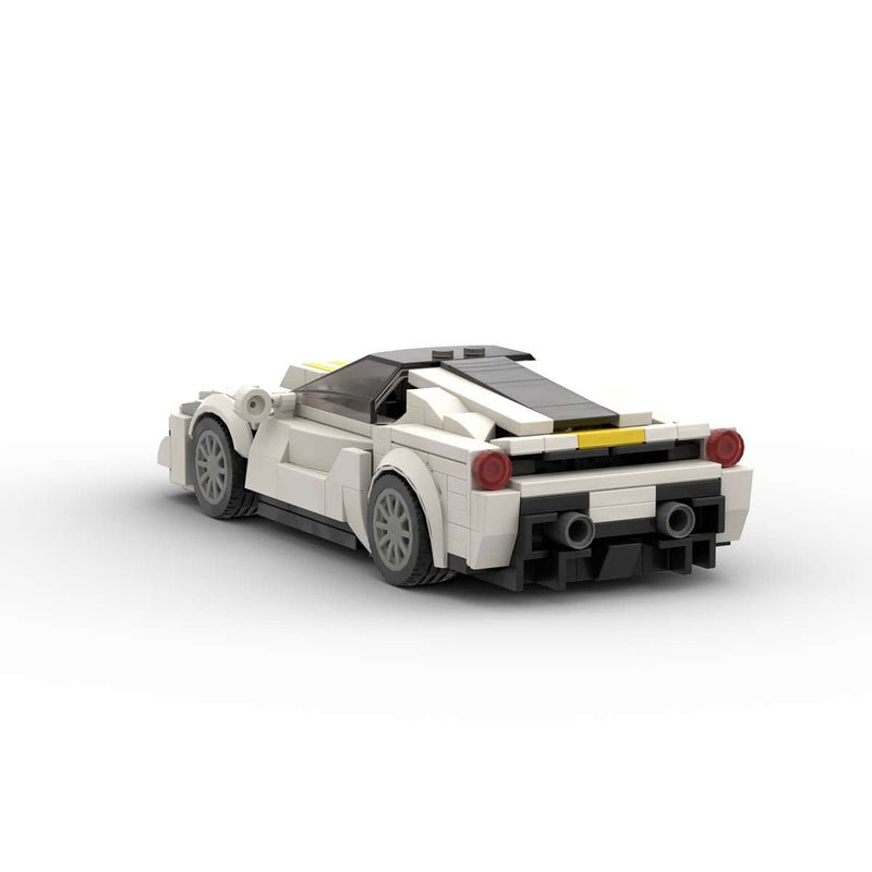 Italian V8 Performance Sports Racing Car Building Kit | LEGO-Compatible MOC - 3