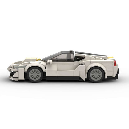 Italian V8 Performance Sports Racing Car Building Kit | LEGO-Compatible MOC - 4