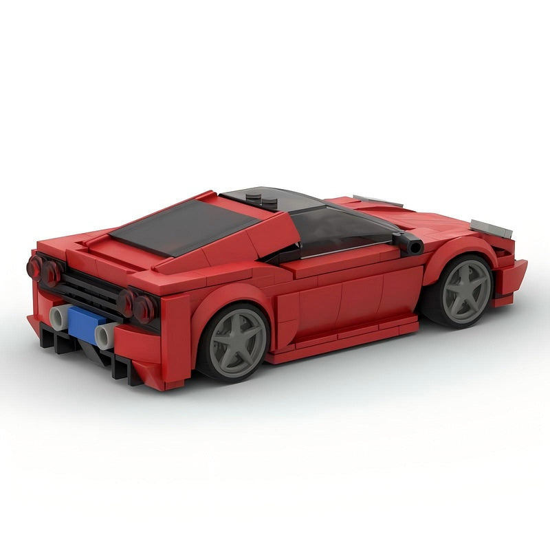 Italian V8 Track Supercar Building Kit | Compatible MOC - 4
