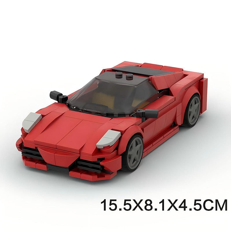 Italian V8 Track Supercar Building Kit | Compatible MOC - 6