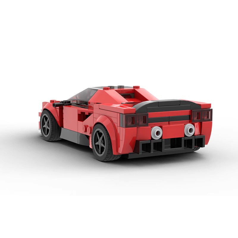 Italian V8 Tri-Motor PHEV Hybrid Hypercar Building Kit | LEGO-Compatible MOC - 3