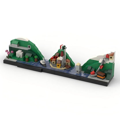 Italy Lake Como Skyline Building Kit | LEGO-Compatible MOC - 1