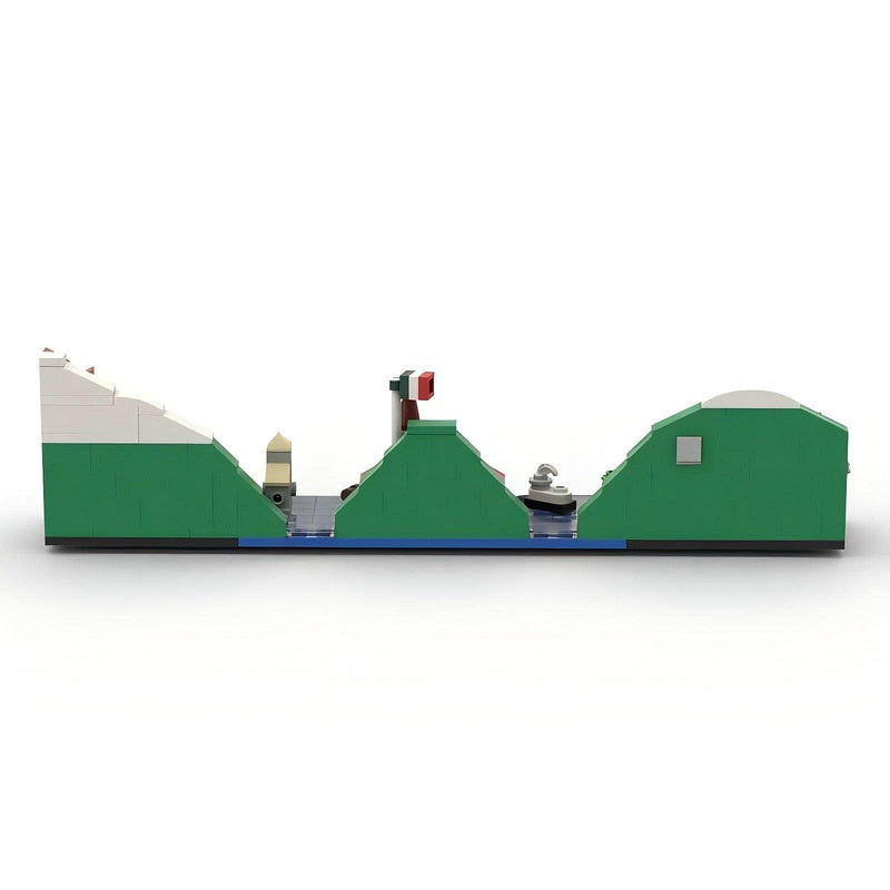 Italy Lake Como Skyline Building Kit | LEGO-Compatible MOC - 2