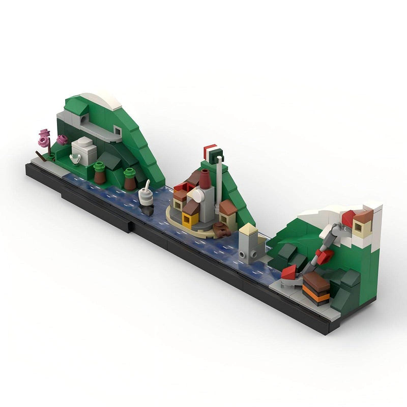 Italy Lake Como Skyline Building Kit | LEGO-Compatible MOC - 4