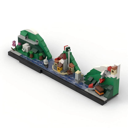 Italy Lake Como Skyline MOC Building Kit | Scenic Architecture Model - 4