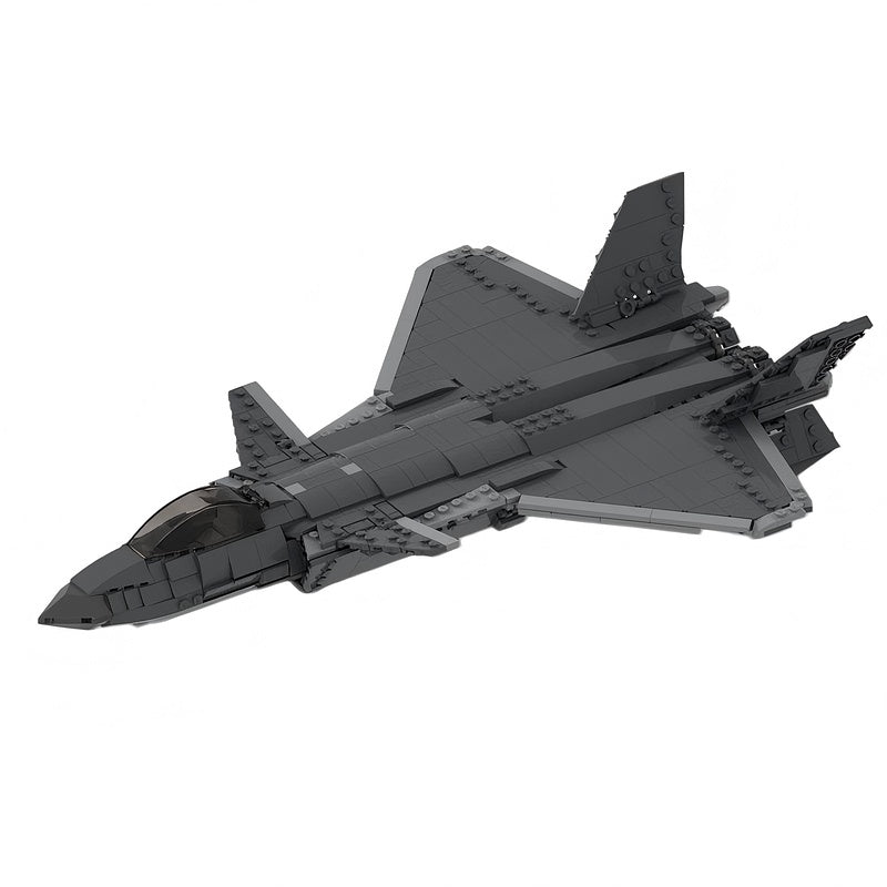 J-20 Stealth Fighter MOC Building Kit | Modern Aircraft Model - 2