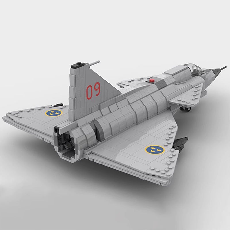 JA & AJ-37 Viggen Building Kit | LEGO-Compatible MOC - 3