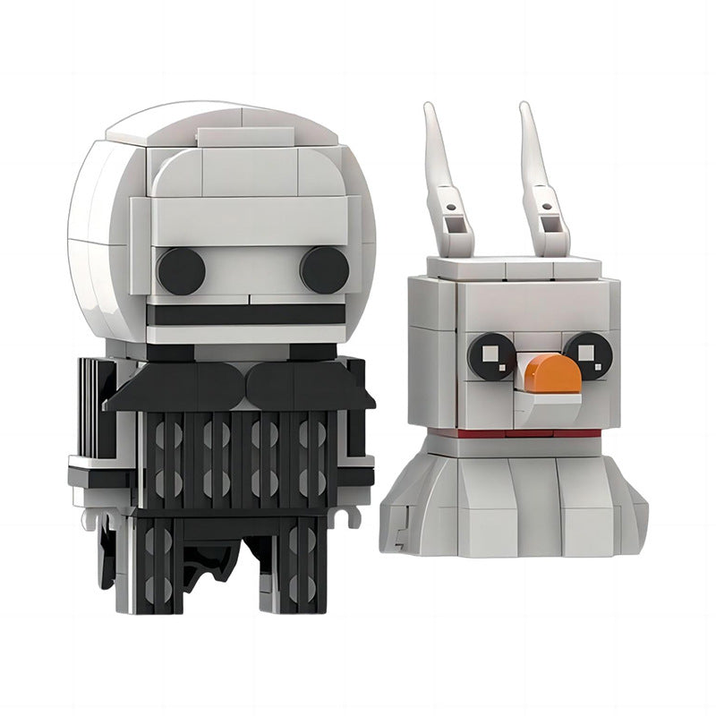 jack skellington & zero brickheads building kit | nightmare before christmas | moc-162667 - 3