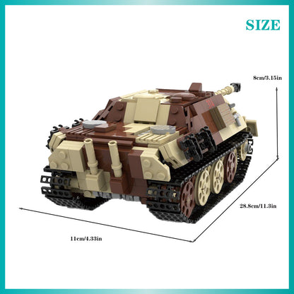 jagdpanther tank destroyer building set | summer camouflage | moc-136029 - 1