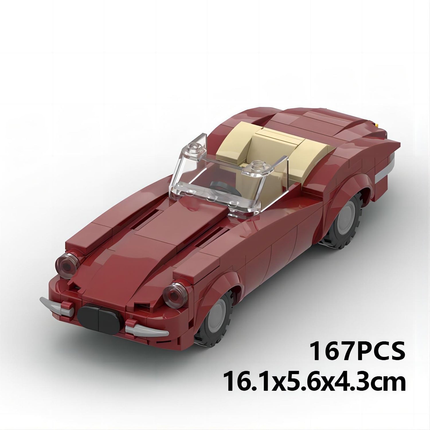 jaguar e-type cabriolet building set | moc-85572 - 6