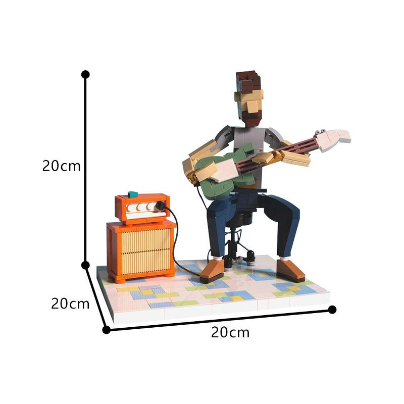 Jam Session Guitarist MOC Building Kit | Music Performance Display Model - 3