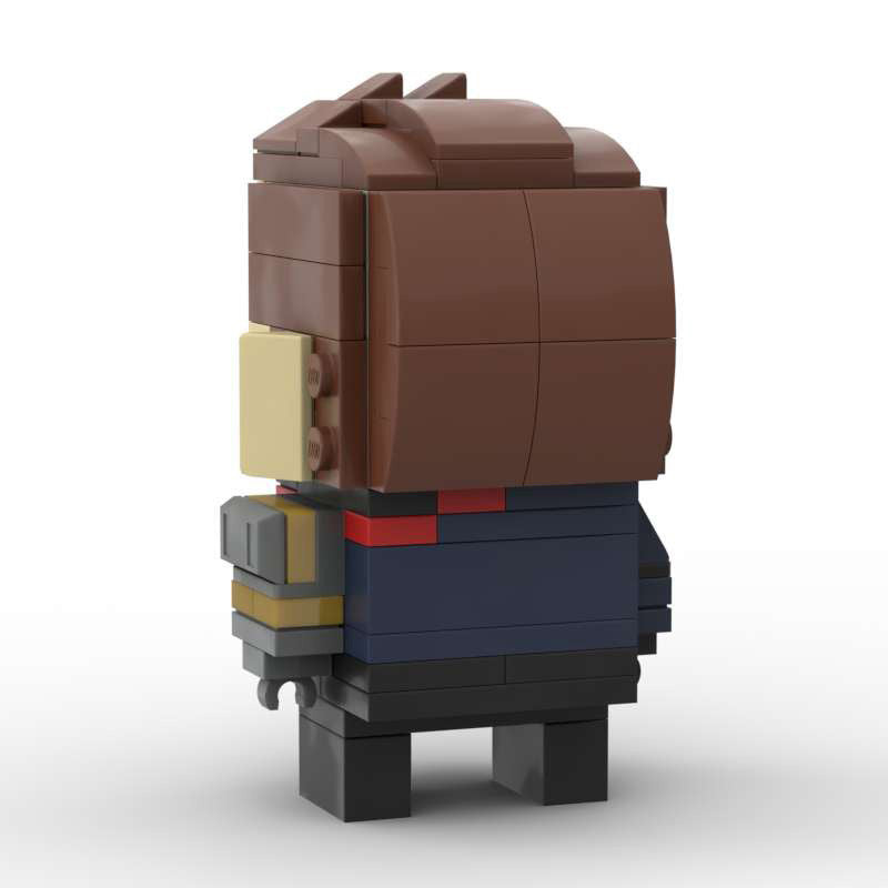 james barnes brickheadz | lego-compatible marvel superhero moc - 3