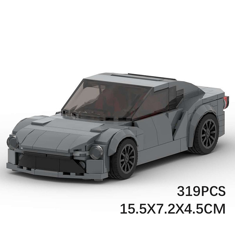 Japanese 86 Retro Sports Coupe Building Kit | LEGO-Compatible MOC - 2