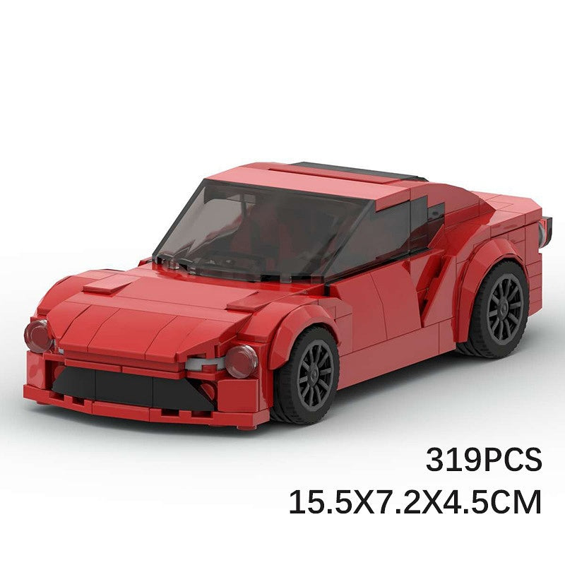 Japanese 86 Retro Sports Coupe Building Kit | LEGO-Compatible MOC - 5