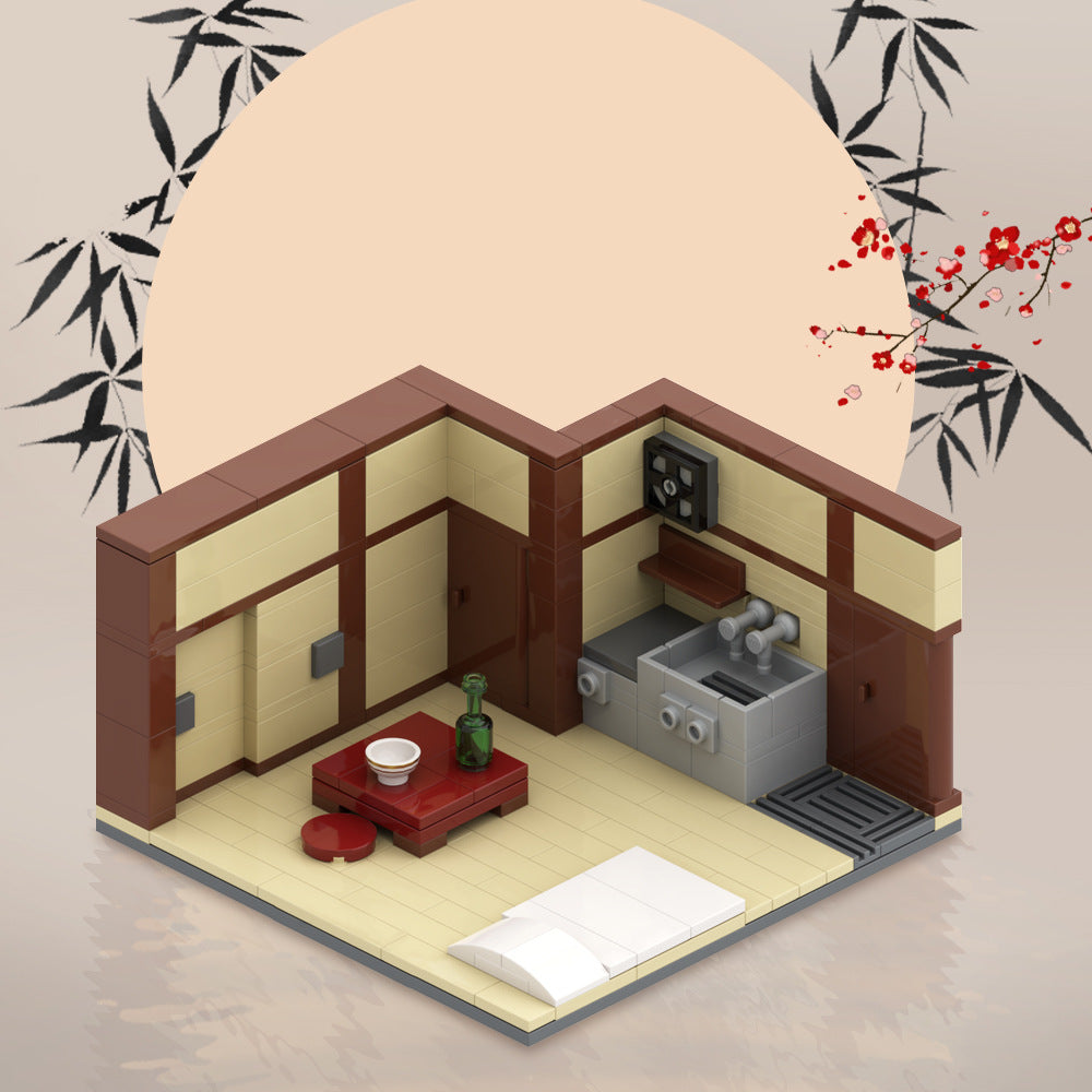 Japanese Apartment Building Kit | LEGO-Compatible MOC - 2