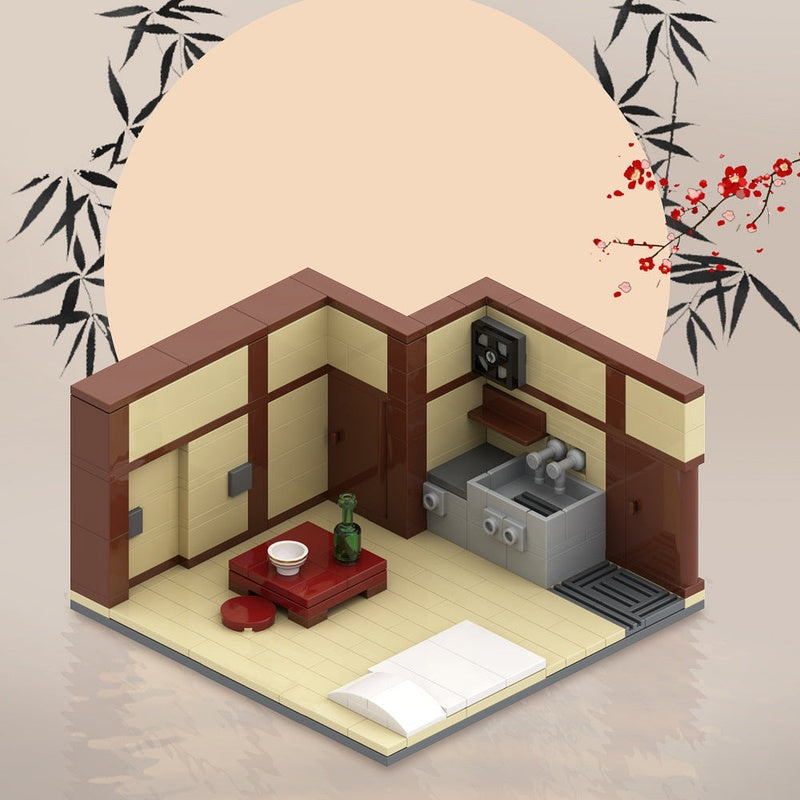 Japanese Apartment MOC Building Kit | Urban Architecture Model - 2