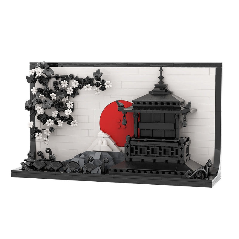 Japanese Art 3D Painting MOC Building Kit | Decorative Wall Display Model - 5