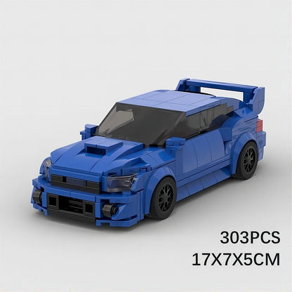 Japanese AWD Sports Sedan MOC Building Kit | Vehicle Model - 9