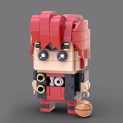 Japanese Basketball Anime Team BrickHeadz Building Kit | LEGO-Compatible MOC - 14