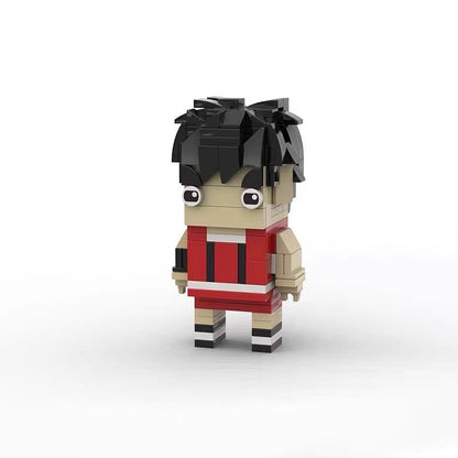 Japanese Basketball Anime Team BrickHeadz Building Kit | LEGO-Compatible MOC - 16
