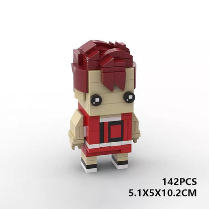Japanese Basketball Anime Team BrickHeadz Building Kit | LEGO-Compatible MOC - 21