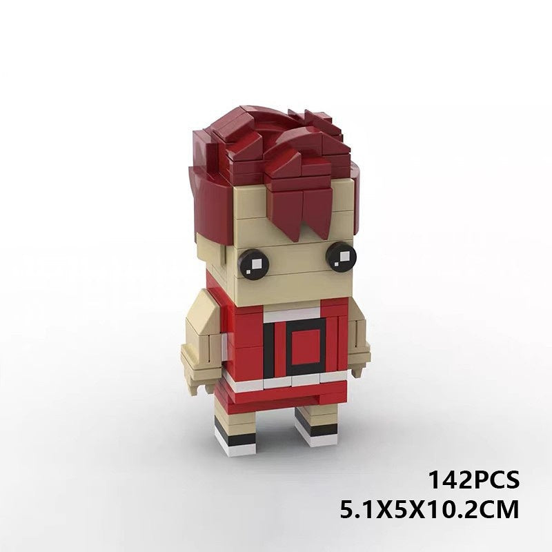Japanese Basketball Anime Team BrickHeadz Building Kit | LEGO-Compatible MOC - 3