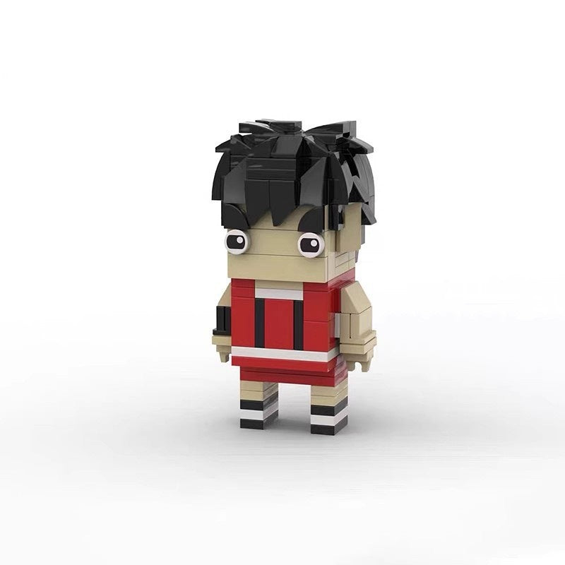 Japanese Basketball Anime Team BrickHeadz Building Kit | LEGO-Compatible MOC - 4