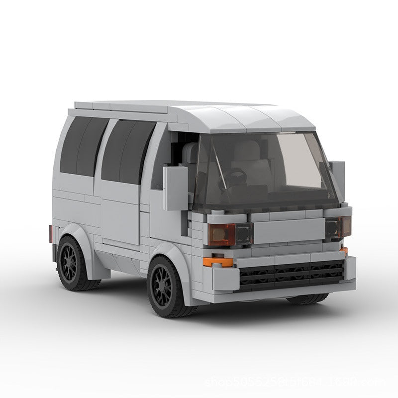 Japanese Kei Van Building Kit | LEGO-Compatible MOC - 1