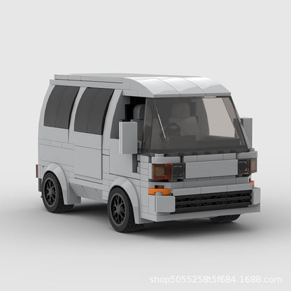 Japanese Kei Van Building Kit | LEGO-Compatible MOC - 3