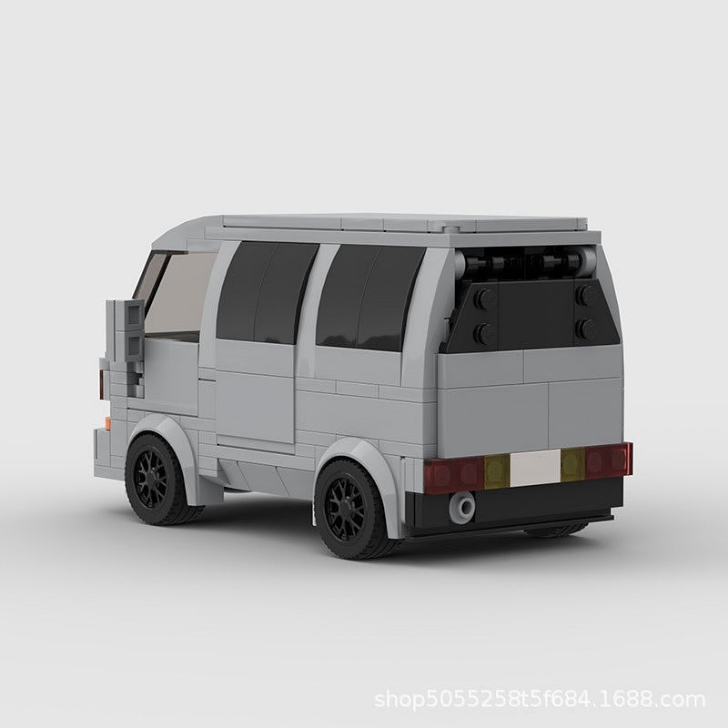 Japanese Kei Van MOC Building Kit | Compact Vehicle Model - 2