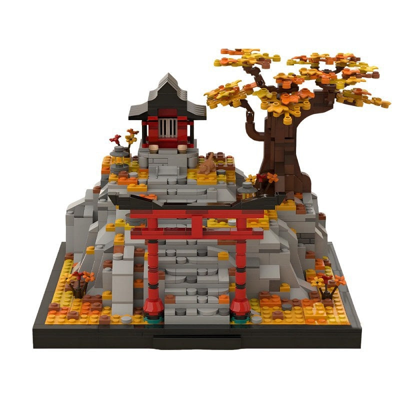Japanese Mountain Shinto Shrine Autumn Torii Building Kit | LEGO-Compatible MOC - 3