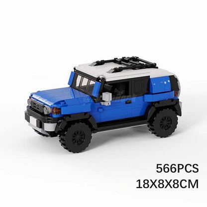 Japanese Retro 4x4 Cruiser SUV MOC Building Kit | Off-Road Vehicle Model - 6
