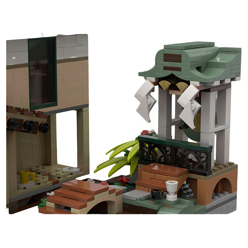 Japanese Ryokan & Bar Art Gallery MOC Building Kit - 2