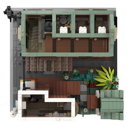 Japanese Ryokan & Bar Art Gallery MOC Building Kit - 4
