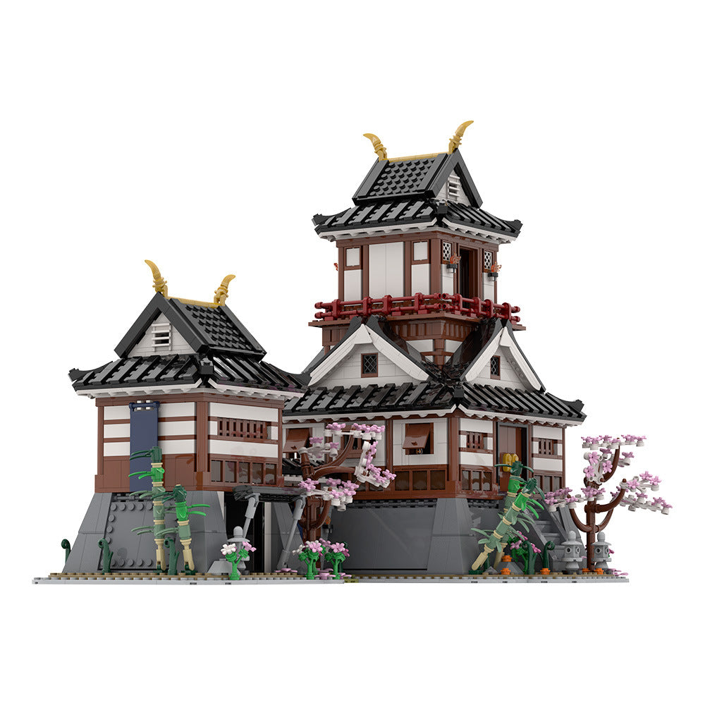 japanese samurai castle building set | lego compatible - 3