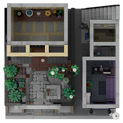 Japanese Temple and Police Box Street Scene MOC Building Kit - 2