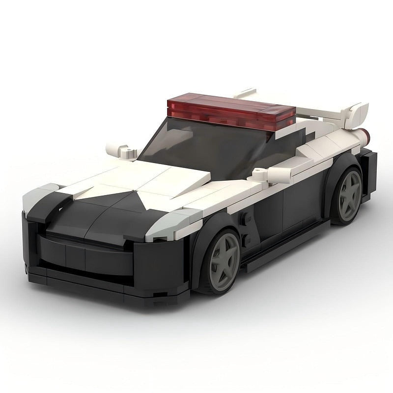 Japanese Turbo Sports Police Cruiser MOC Building Kit | Vehicle Model - 2