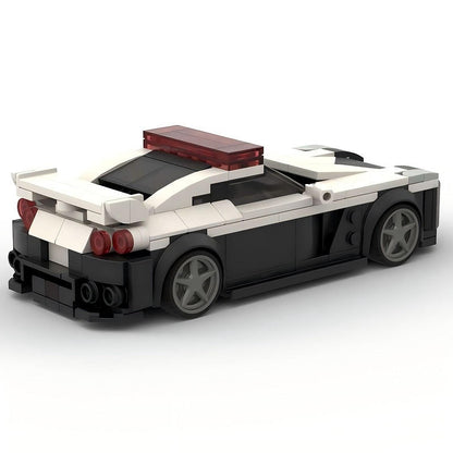 Japanese Turbo Sports Police Cruiser MOC Building Kit | Vehicle Model - 4