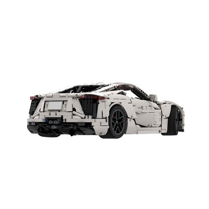 Japanese V10 Supercar Building Kit | 1:8 Scale | LEGO-Compatible MOC - 2
