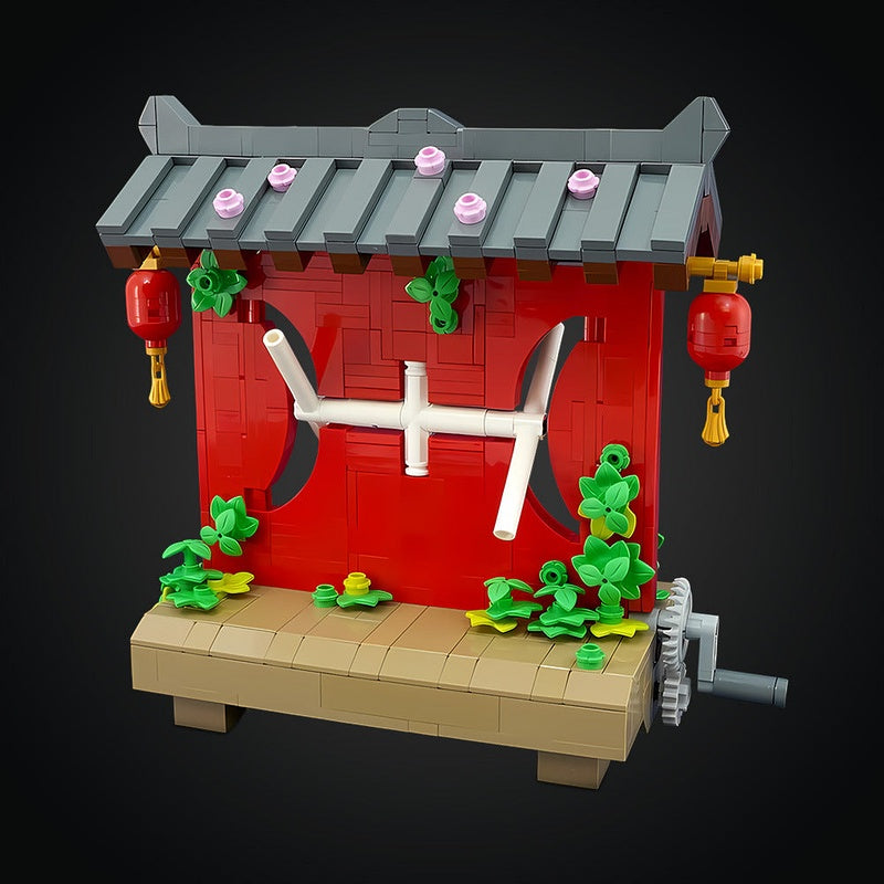 Japanese Zen Spinner MOC Building Kit | Kinetic Desk Display Model - 3