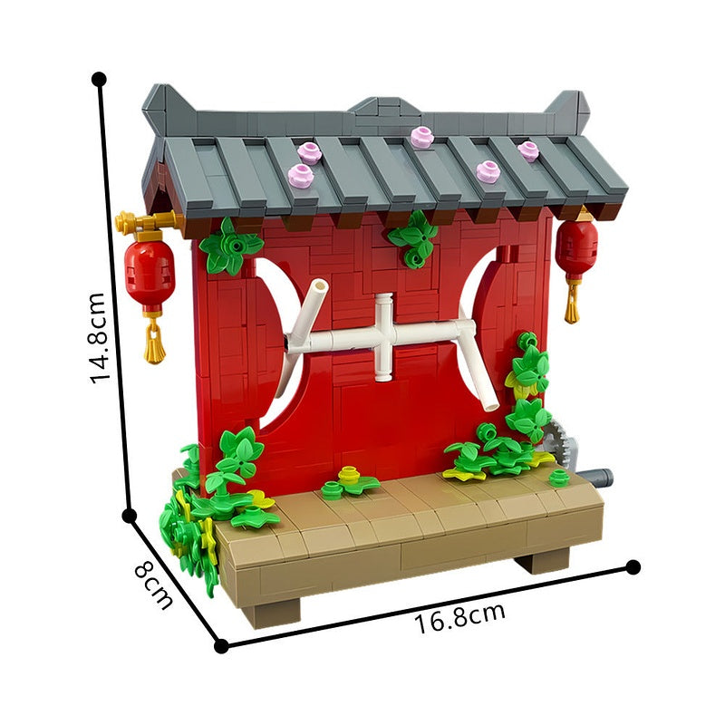 Japanese Zen Spinner MOC Building Kit | Kinetic Desk Display Model - 4