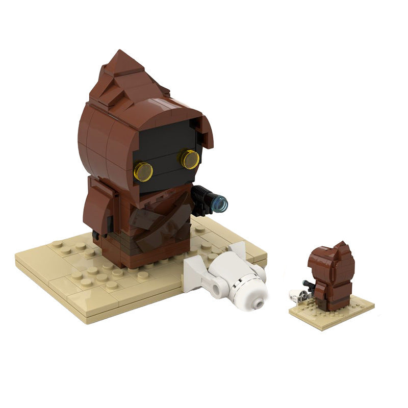jawa brickheadz building set | star wars | moc-40585 - 1