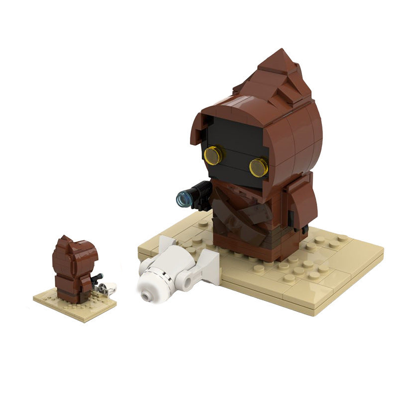 jawa brickheadz building set | star wars | moc-40585 - 2
