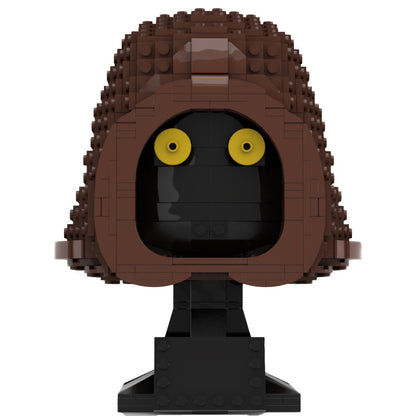 jawa bust helmet building set | star wars | moc-70376 - 1
