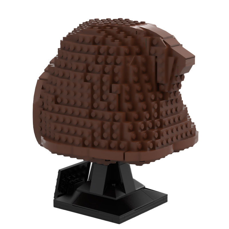 jawa bust helmet building set | star wars | moc-70376 - 1