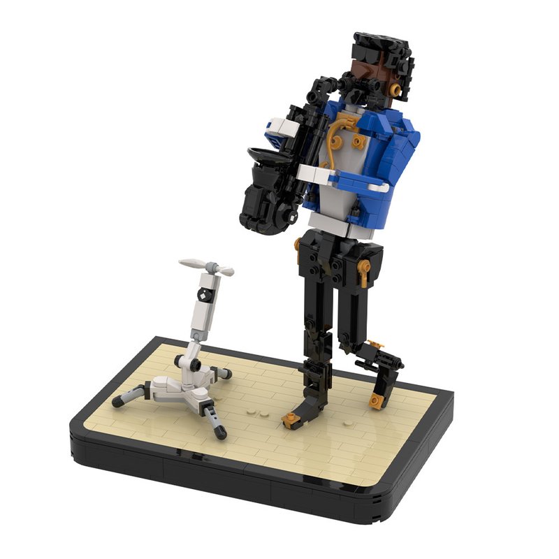Jazz Alto Saxophonist MOC Figure | LEGO-Compatible Music Performance Model - 1