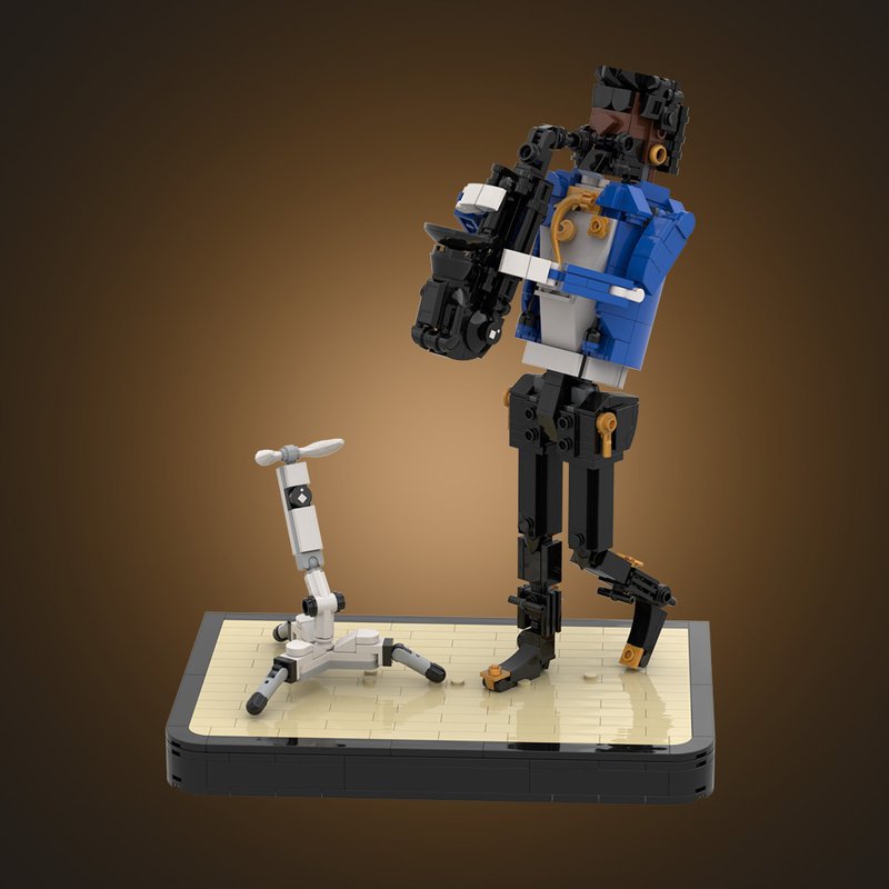 Jazz Alto Saxophonist MOC Figure | LEGO-Compatible Music Performance Model - 4