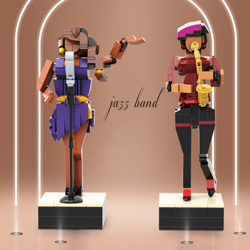 jazz club building set | lego compatible - 1